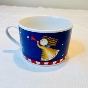 Vintage Gibson Christmas China Angel Tea Cup / Coffee Cup 2.5 Inches Tall ☕😇🎄